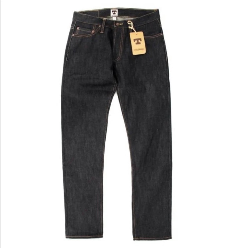 TELLASON Men's Jeans Mod. T101.02 Ladbroke Grove Slim Tapered Cone Mills…